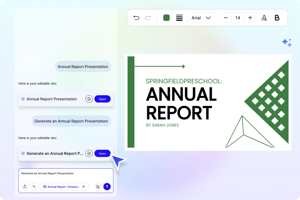 Free AI Annual Report Presentation Generator, Free AI Annual Report Slide Maker Online